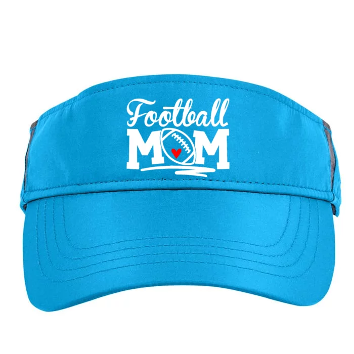 Football Mom Leopard Football Love Football Player Adult Drive Performance Visor