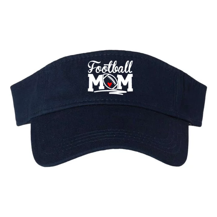 Football Mom Leopard Football Love Football Player Valucap Bio-Washed Visor