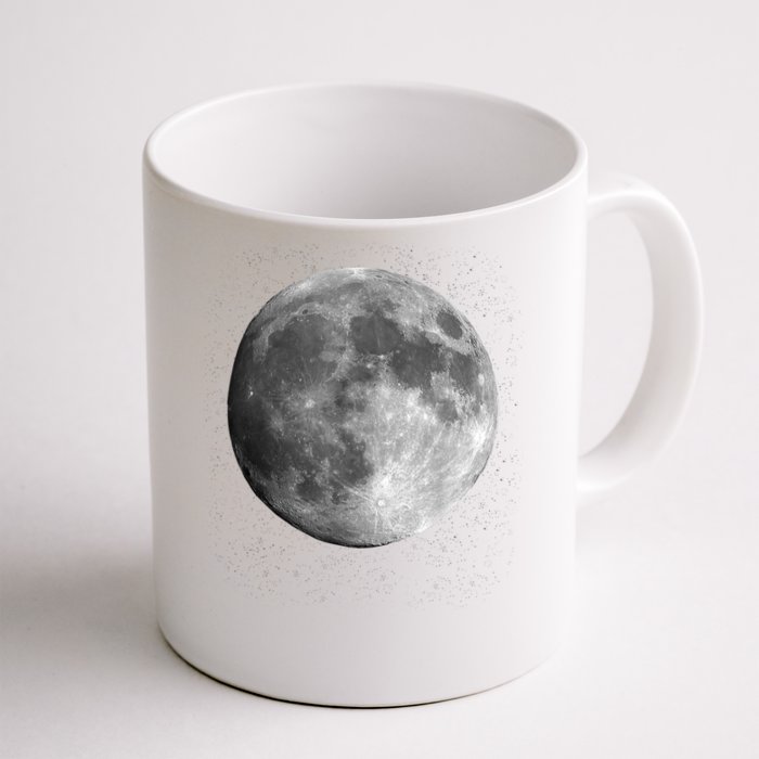 Full Moon Luna Astronomy Space Galaxy Stars Front & Back Coffee Mug