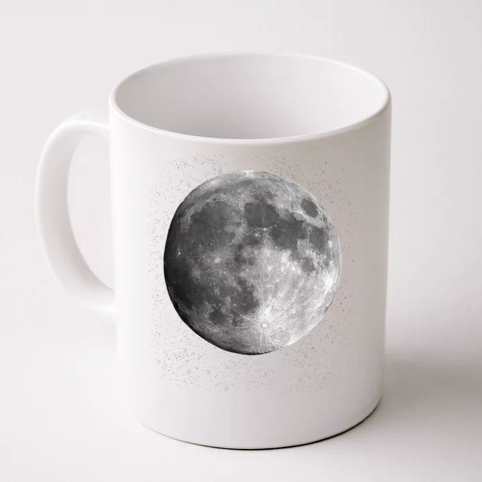 Full Moon Luna Astronomy Space Galaxy Stars Front & Back Coffee Mug