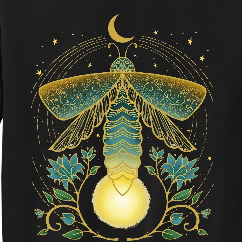 Firefly Magical Lunar Mystical Design For Nature Lovers Tall Sweatshirt