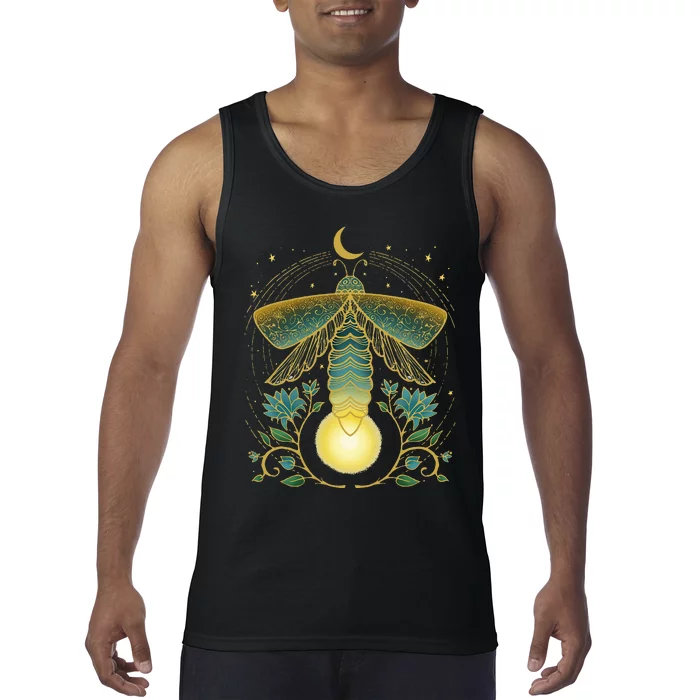 Firefly Magical Lunar Mystical Design For Nature Lovers Tank Top