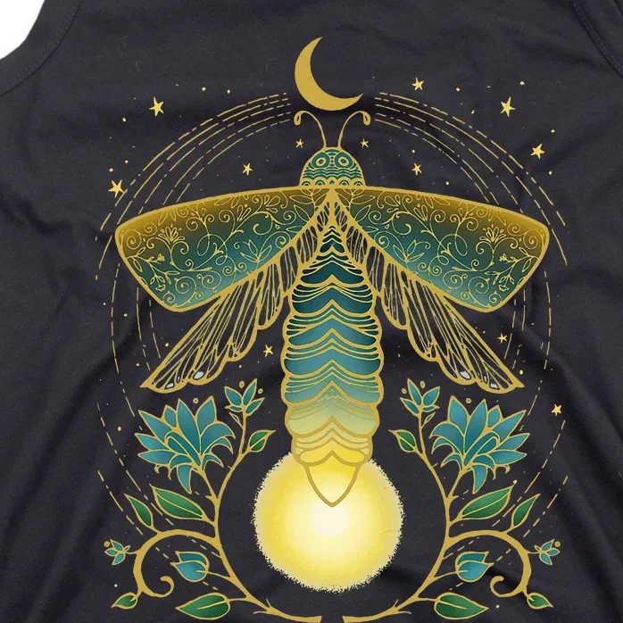 Firefly Magical Lunar Mystical Design For Nature Lovers Tank Top