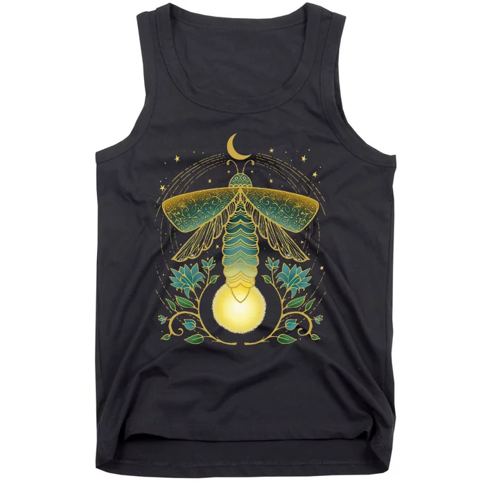 Firefly Magical Lunar Mystical Design For Nature Lovers Tank Top