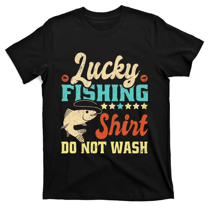 Funny My Lucky Fishing Dad T-Shirt