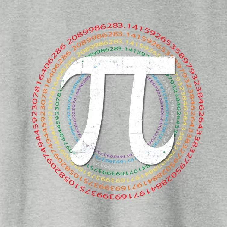 Funny Math Lover Pi 3 14 Number Symbol Math Science Pi Day Meaningful Gift Women's Crop Top Tee