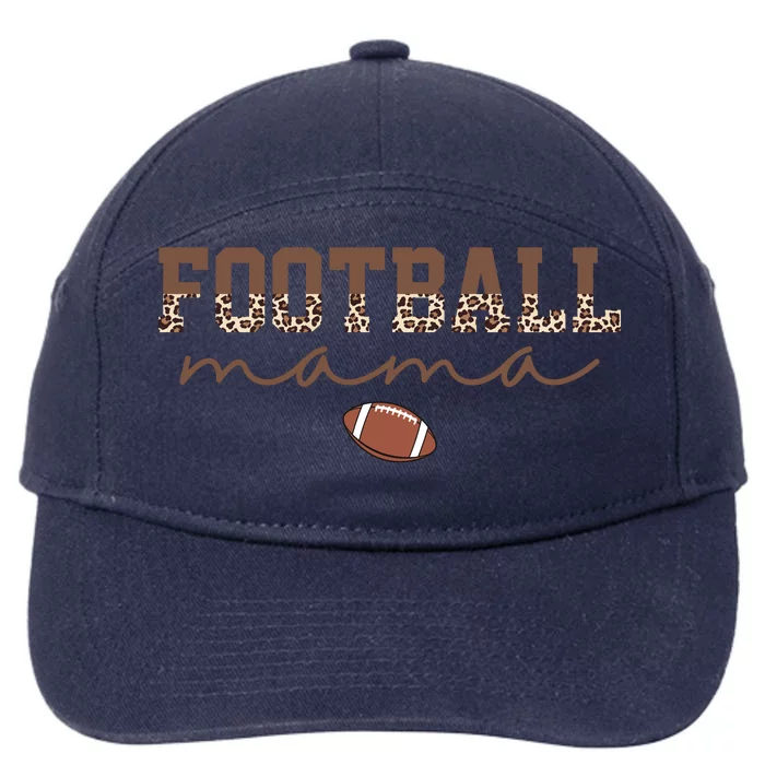 Football Mama Leopard 7-Panel Snapback Hat