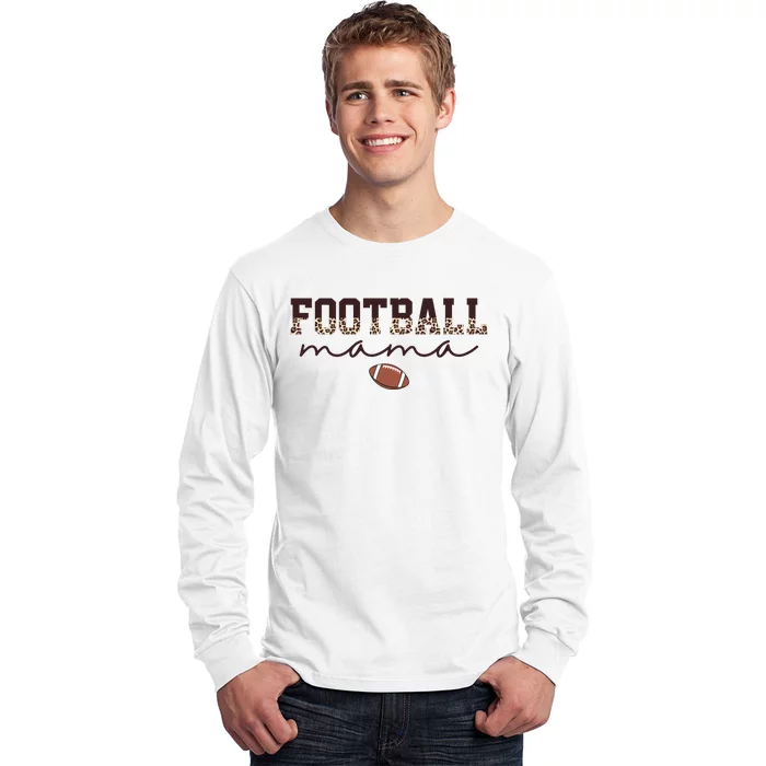 Football Mama Leopard Long Sleeve Shirt