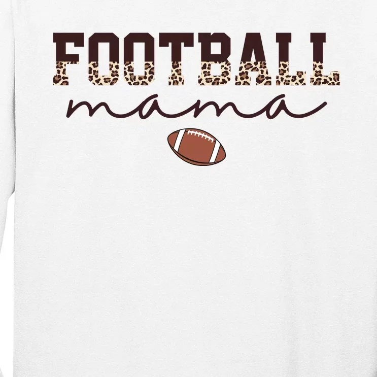 Football Mama Leopard Long Sleeve Shirt