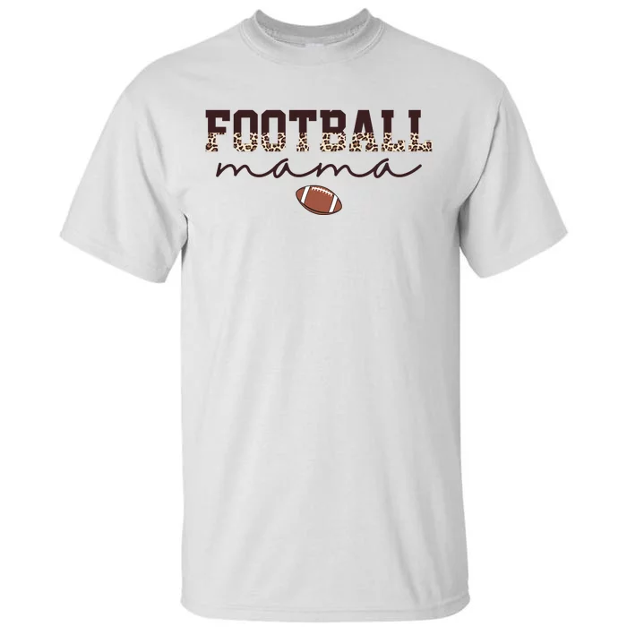 Football Mama Leopard Tall T-Shirt