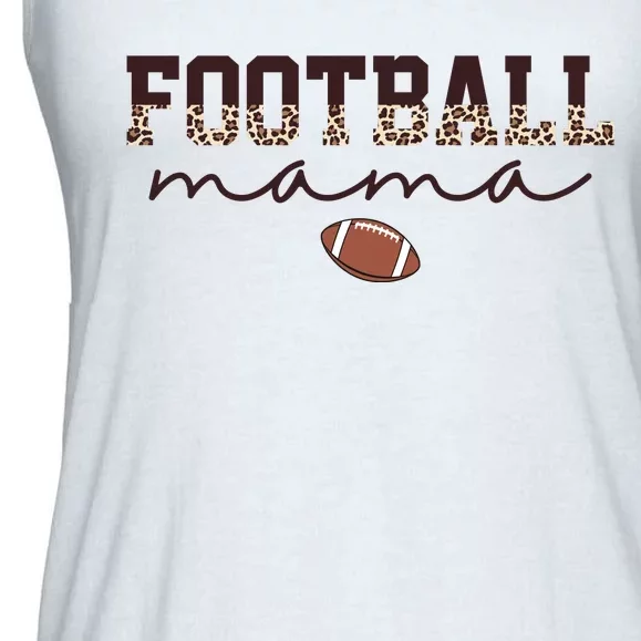 Football Mama Leopard Ladies Essential Flowy Tank