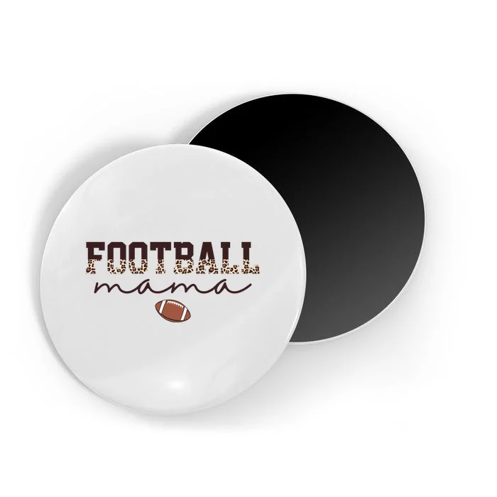 Football Mama Leopard Magnet