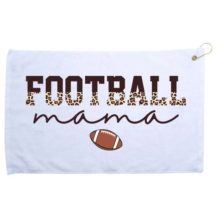 Football Mama Leopard Grommeted Golf Towel