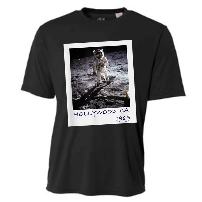 Fake Moon Landing Hoax Conspiracy Theory Funny Cooling Performance Crew T-Shirt