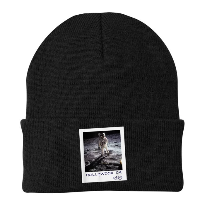 Fake Moon Landing Hoax Conspiracy Theory Funny Knit Cap Winter Beanie