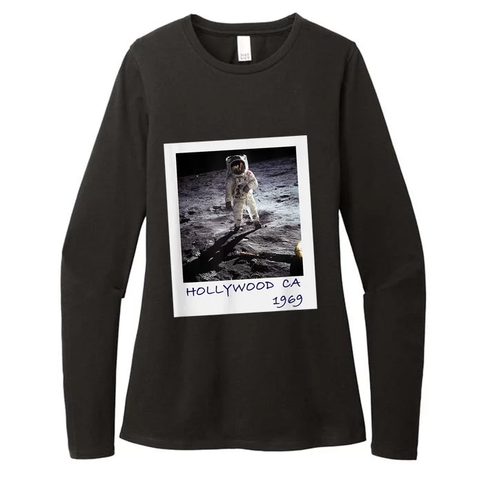 Fake Moon Landing Hoax Conspiracy Theory Funny Womens CVC Long Sleeve Shirt