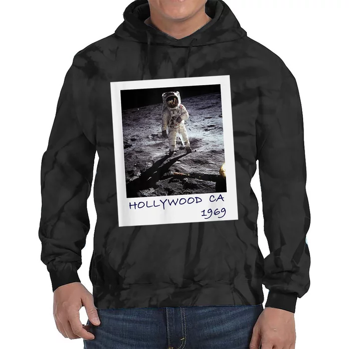 Fake Moon Landing Hoax Conspiracy Theory Funny Tie Dye Hoodie