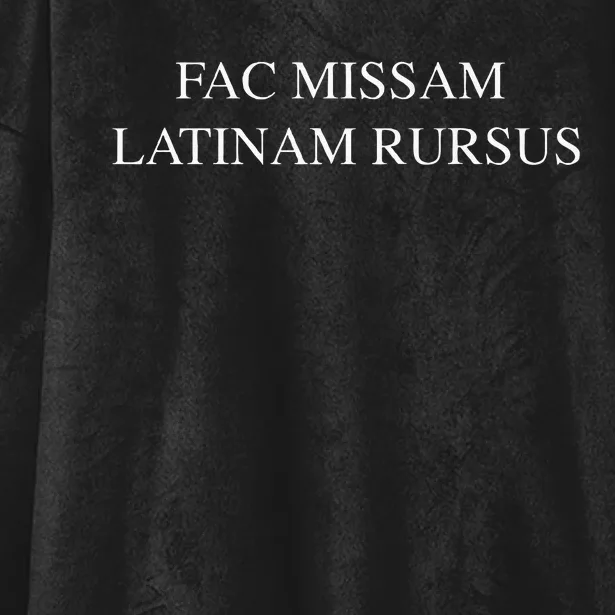 Fac Missam Latinam Rursus (Make The Mass Latin Again) Hooded Wearable Blanket