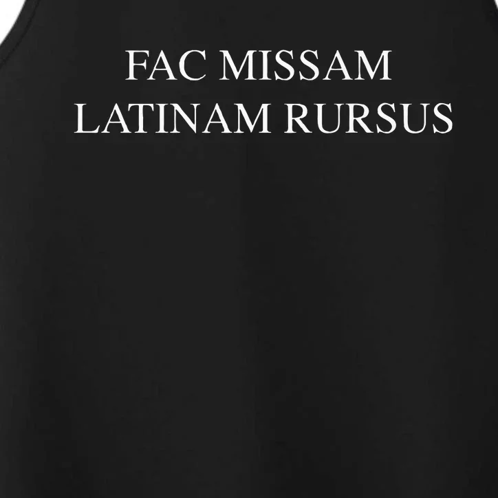 Fac Missam Latinam Rursus (Make The Mass Latin Again) Performance Tank