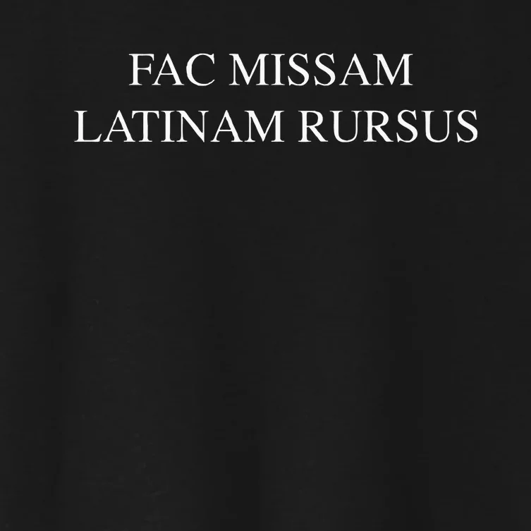 Fac Missam Latinam Rursus (Make The Mass Latin Again) Women's Crop Top Tee