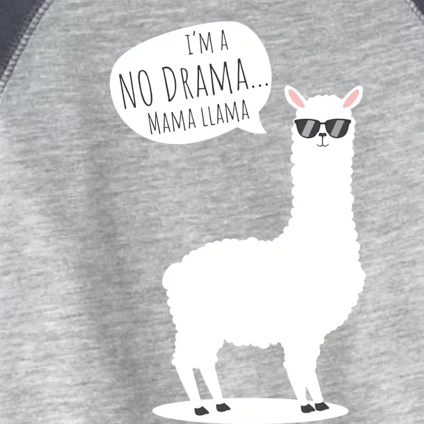 Funny Mama Llama No Drama Alpaca Toddler Fine Jersey T-Shirt