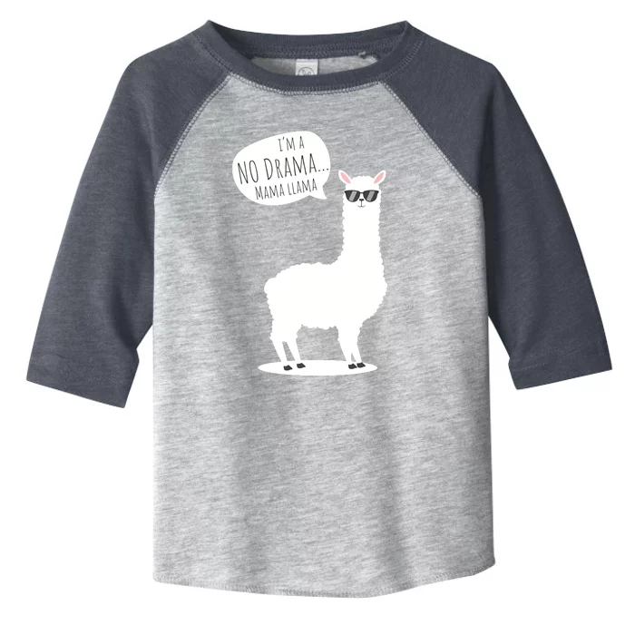 Funny Mama Llama No Drama Alpaca Toddler Fine Jersey T-Shirt