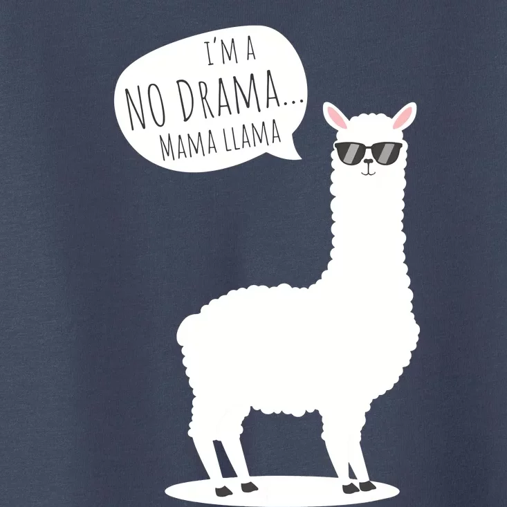 Funny Mama Llama No Drama Alpaca Toddler T-Shirt