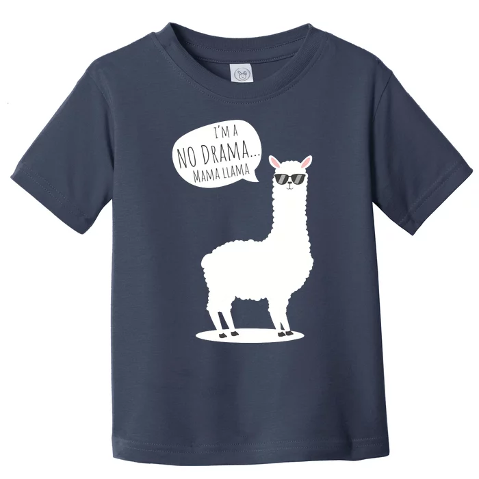 Funny Mama Llama No Drama Alpaca Toddler T-Shirt