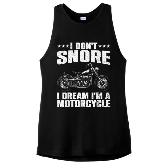 Funny Motorcycle Lover Graphic Women Men Motorbike Rider Ladies Tri-Blend Wicking Tank