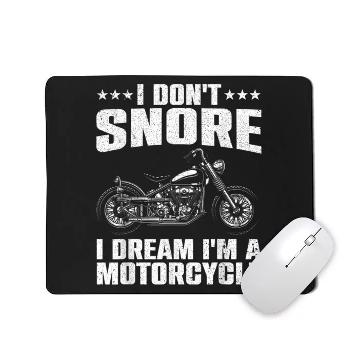 Funny Motorcycle Lover Graphic Women Men Motorbike Rider Mousepad