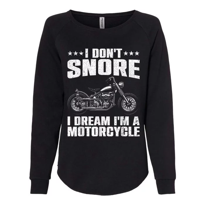 Funny Motorcycle Lover Graphic Women Men Motorbike Rider Womens California Wash Sweatshirt