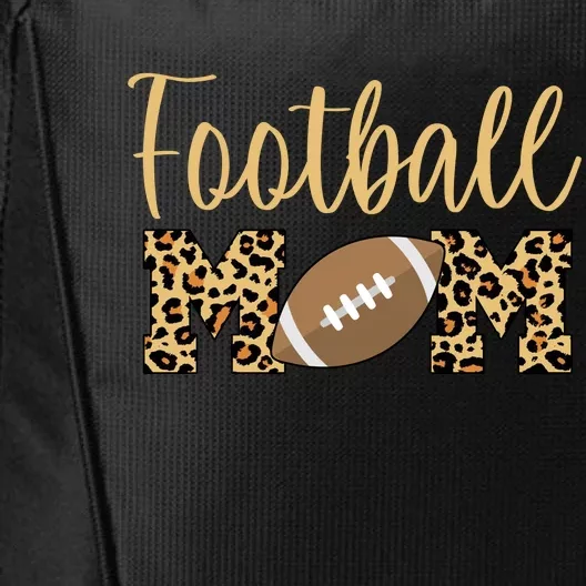 Football Mom Leopard Cute Logo Fan City Backpack