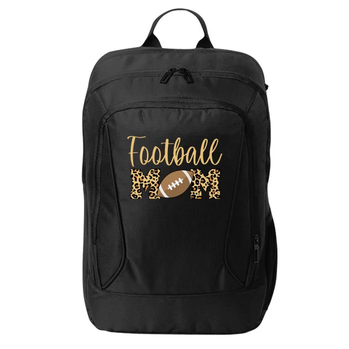 Football Mom Leopard Cute Logo Fan City Backpack