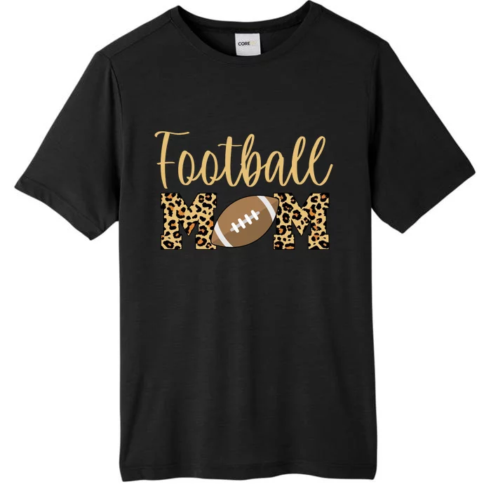 Football Mom Leopard Cute Logo Fan ChromaSoft Performance T-Shirt