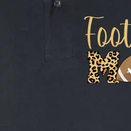 Football Mom Leopard Cute Logo Fan Softstyle Adult Sport Polo