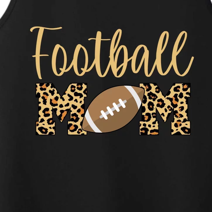 Football Mom Leopard Cute Logo Fan Performance Tank