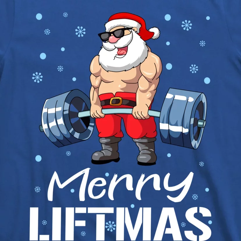 Funny Merry Liftmas Gym Fitness Christmas Gift T-Shirt