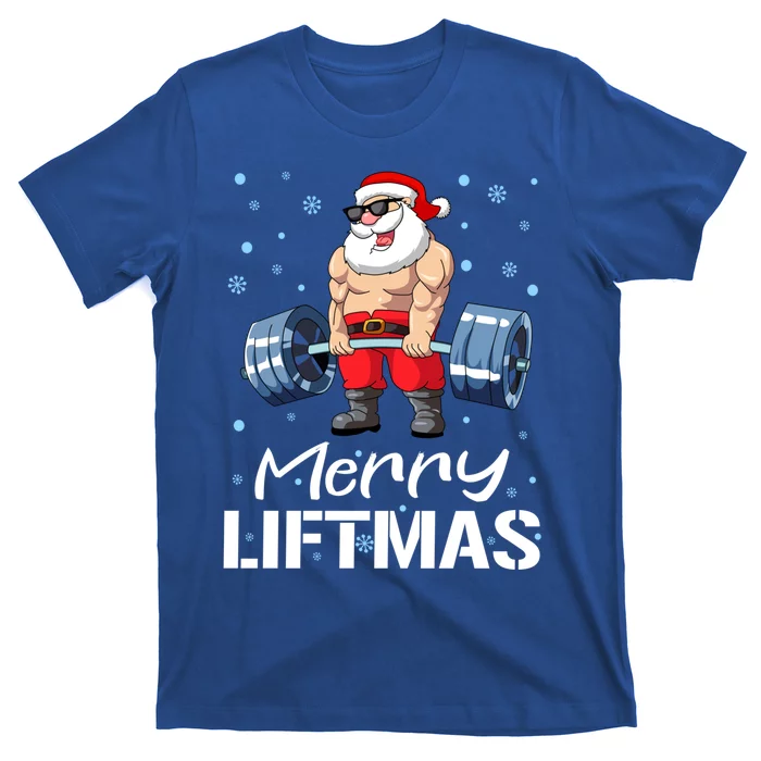 Funny Merry Liftmas Gym Fitness Christmas Gift T-Shirt