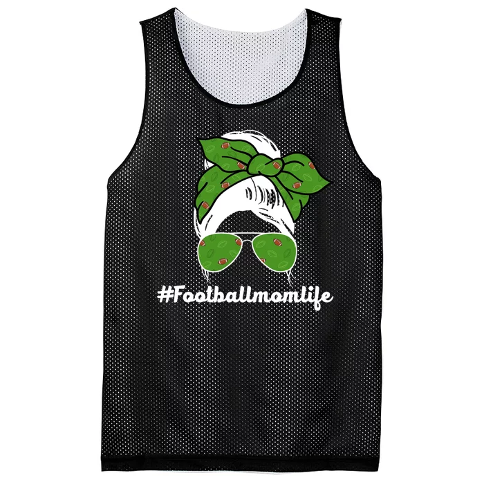 Football Mom Life Mesh Reversible Basketball Jersey Tank