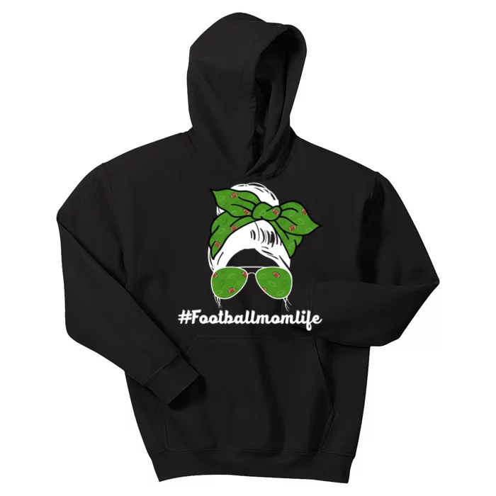 Football Mom Life Kids Hoodie