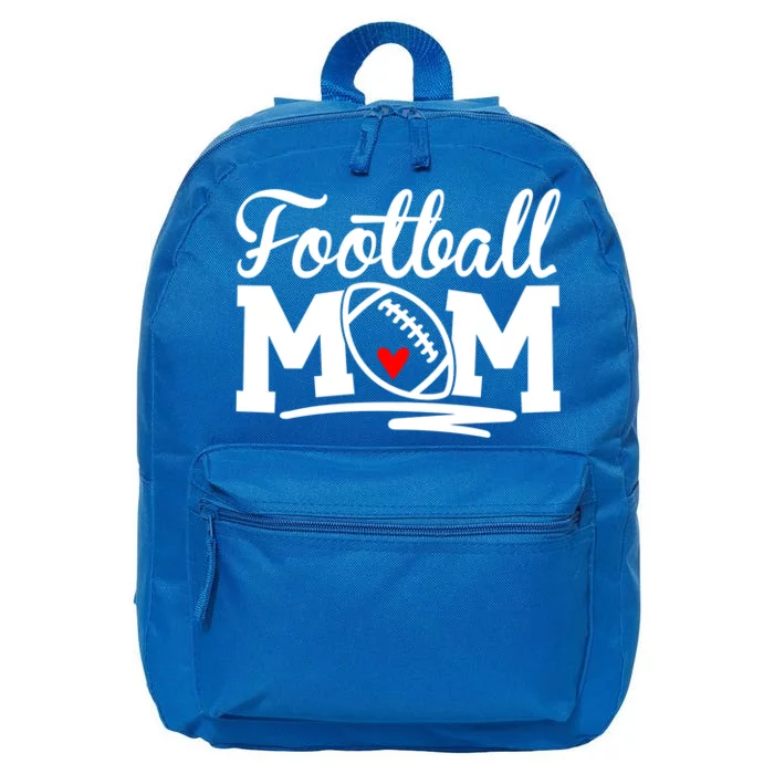 Football Mom Leopard Football Love Football Player Gift 16 in Basic Backpack