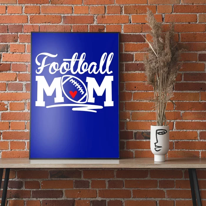 Football Mom Leopard Football Love Football Player Gift Poster