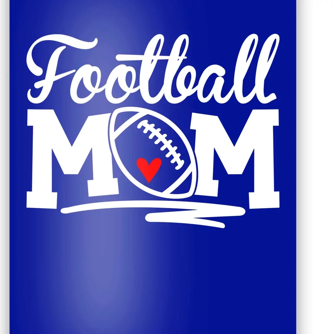 Football Mom Leopard Football Love Football Player Gift Poster