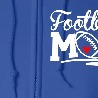 Football Mom Leopard Football Love Football Player Gift Full Zip Hoodie