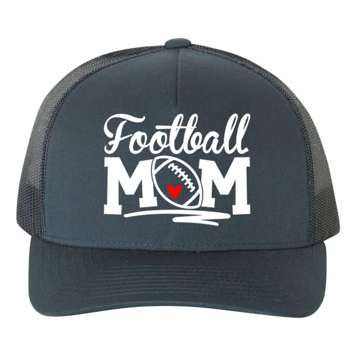 Football Mom Leopard Football Love Football Player Gift Yupoong Adult 5-Panel Trucker Hat