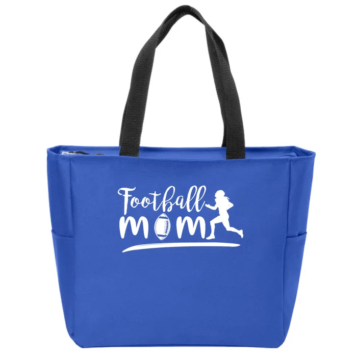 Football Mom Line Tackle American Football Gift Zip Tote Bag