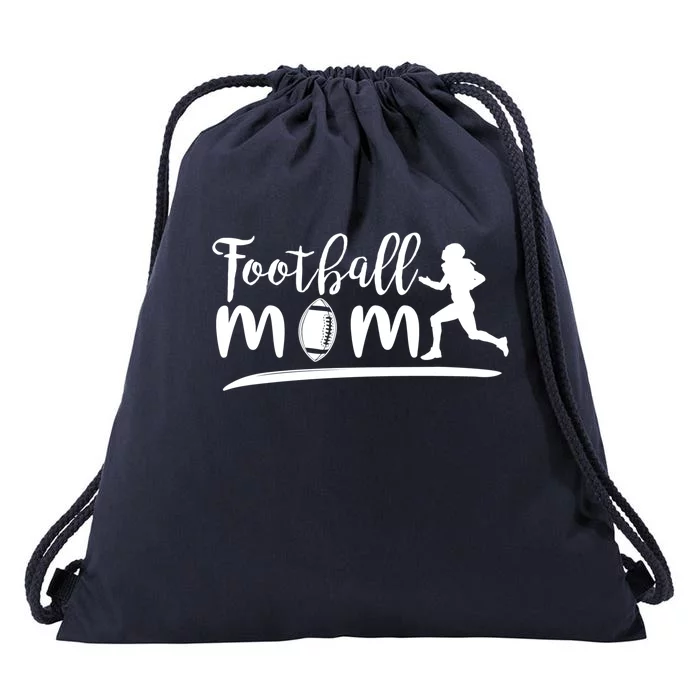 Football Mom Line Tackle American Football Gift Drawstring Bag