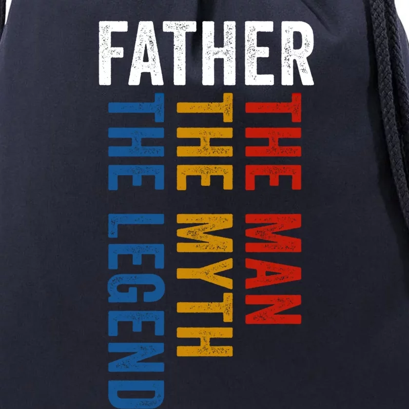 Father Myth Legend Funny Dad Father´s Day Daddy Gift Drawstring Bag