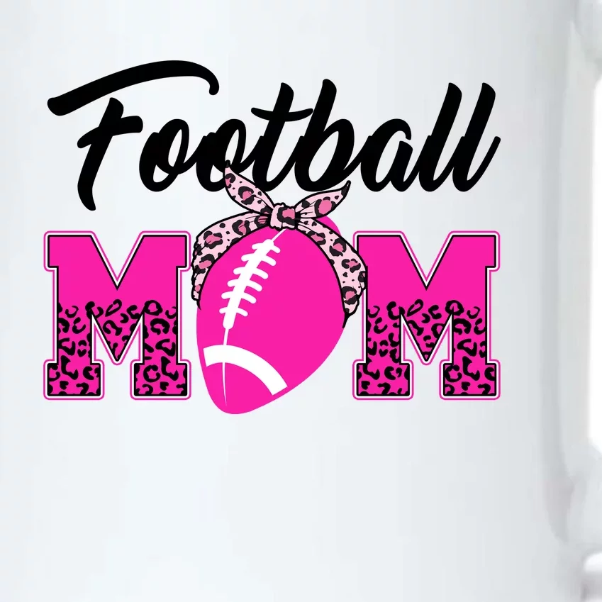 Football Mom Leopard Cute Black Color Changing Mug