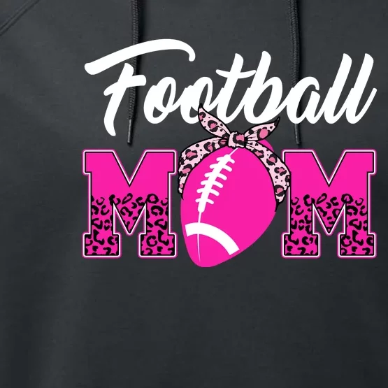 Football Mom Leopard Cute Performance Fleece Hoodie